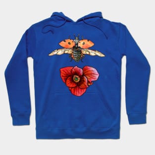 Nine Spotted Lady Beetle and Pawpaw Hoodie